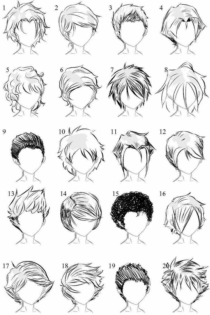 15 Male anime character hair styles  FlippedNormals