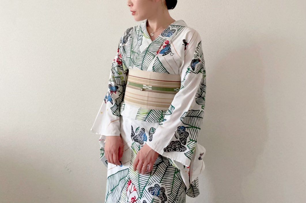 ばらいろ ナイトレオパード 綿絽浴衣 ハセガワアヤ
