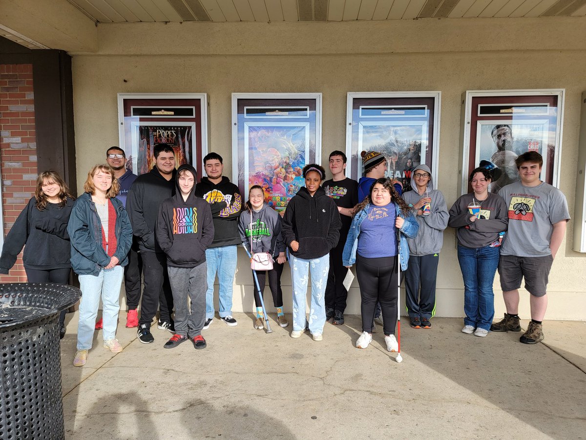 Bulldog buddies had a great time watching The Mario Bros movie!