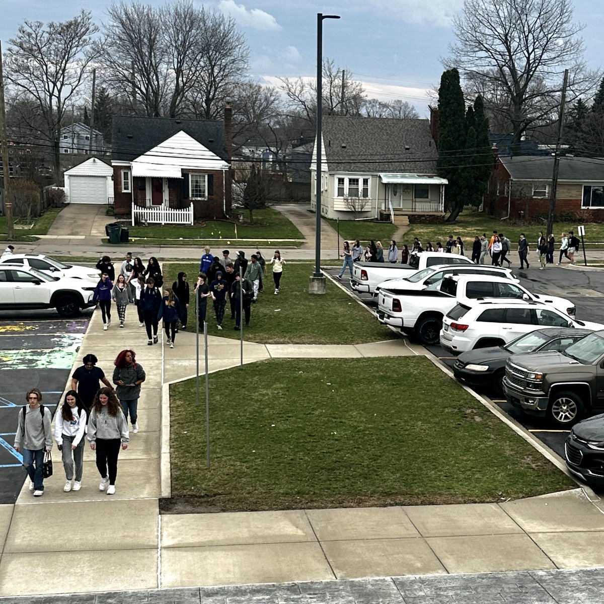 On Wednesday, April 5th, students at CHS participated in the National School Walkout to End Gun Violence, supporting the nationwide student group Students Demand Action. Students &amp; staff voluntarily walked out of school today to demand action on gun violence in schools. #WeAreCPS