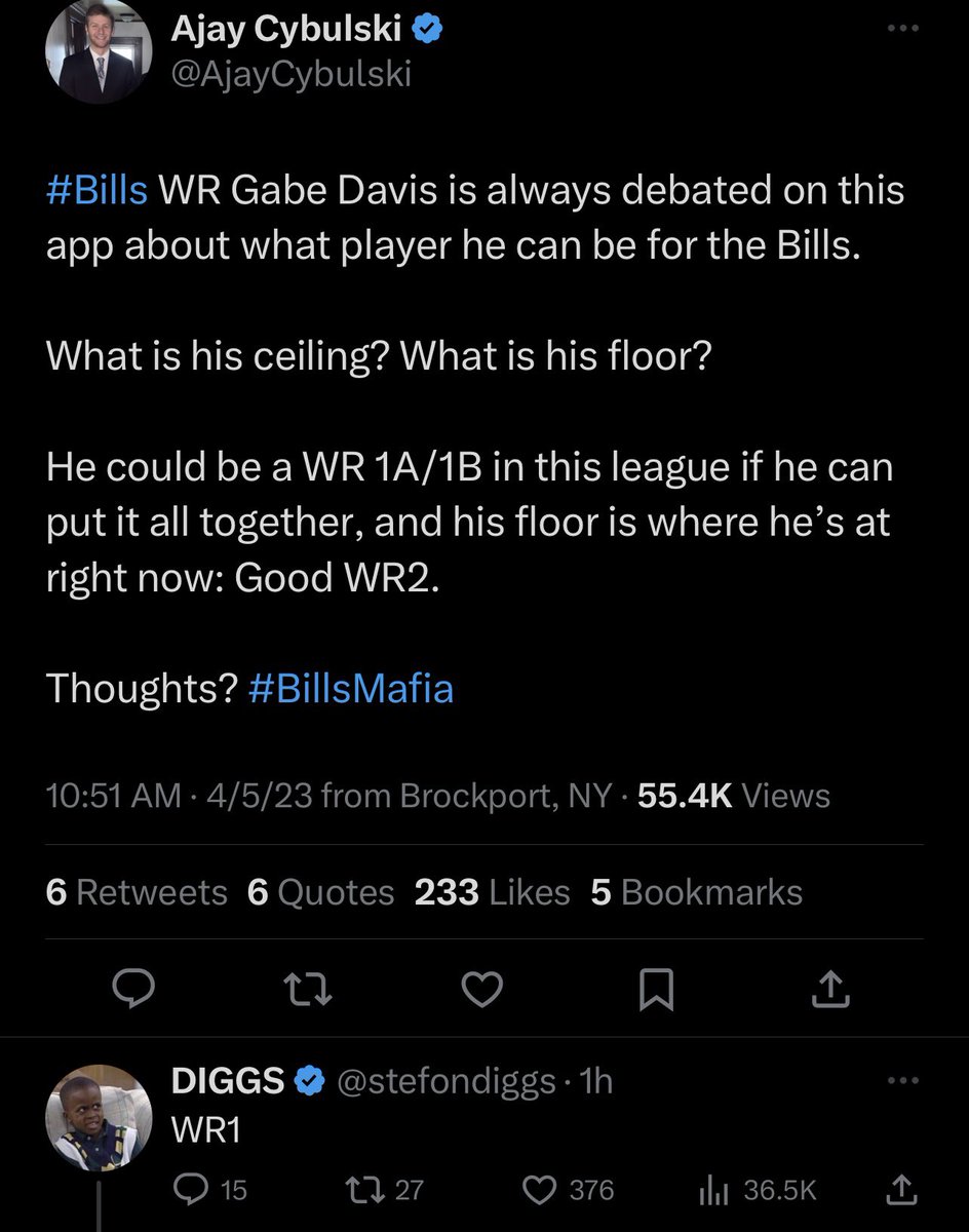 Gabe Davis tweet media