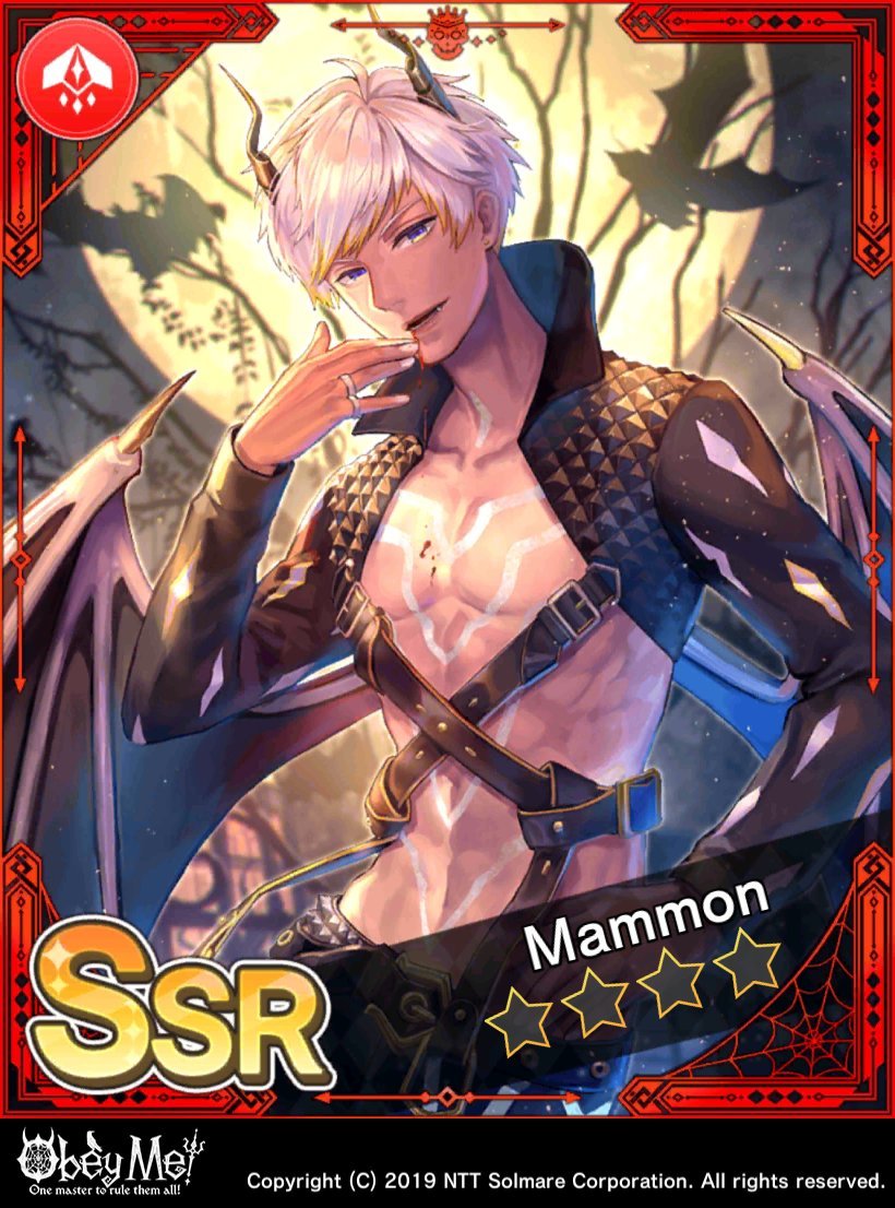 obeyme_bot's tweet photo. (Mammon SSR) A Sacrifice for Mammon https://t.co/QHD17NYOGr