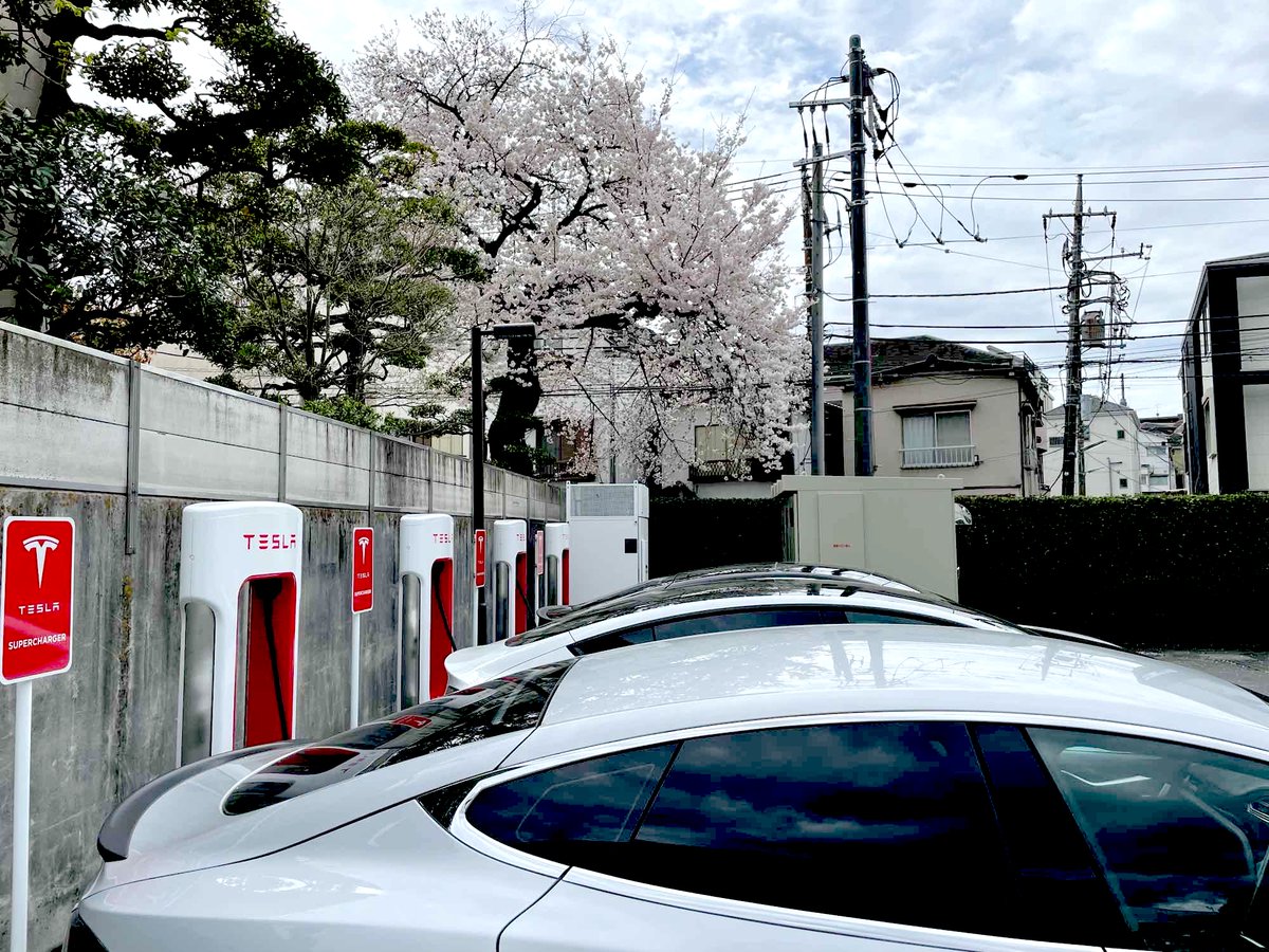 Tesla Charging on Twitter "New Tesla Supercharger Tokyo Itabashi Maeno, Japan (4 stalls
