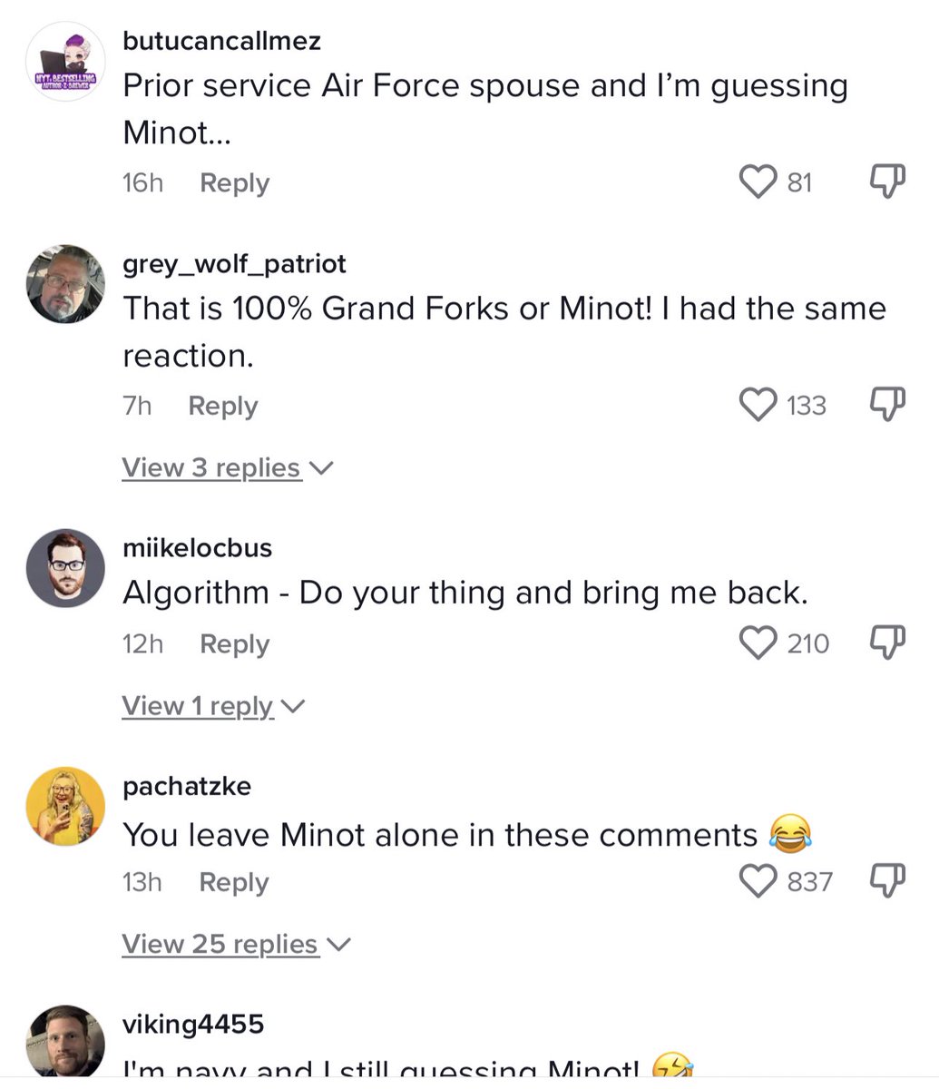 katienotopoulos's tweet photo. Nothing I love more than stumbling into niche drama I have no business being in, today it’s learning that everyone in the Air Force dreads being assigned to a base called Minot (I had to google, it’s in North Dakota) https://t.co/2MN0RB492p