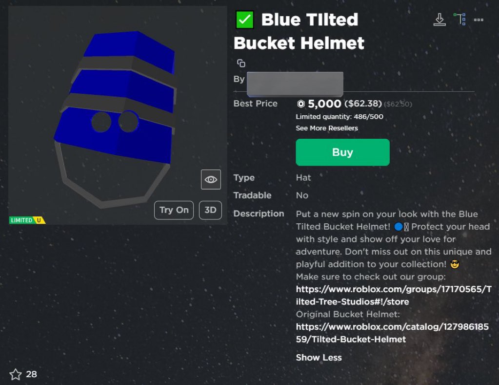 reddi41 on X: The New Roblox Test Hats were Transferred over to the Test  UGC Hat Account Holder and now are deleted. More testing before Limiteds  2.0 releases. Link:  Hat Links