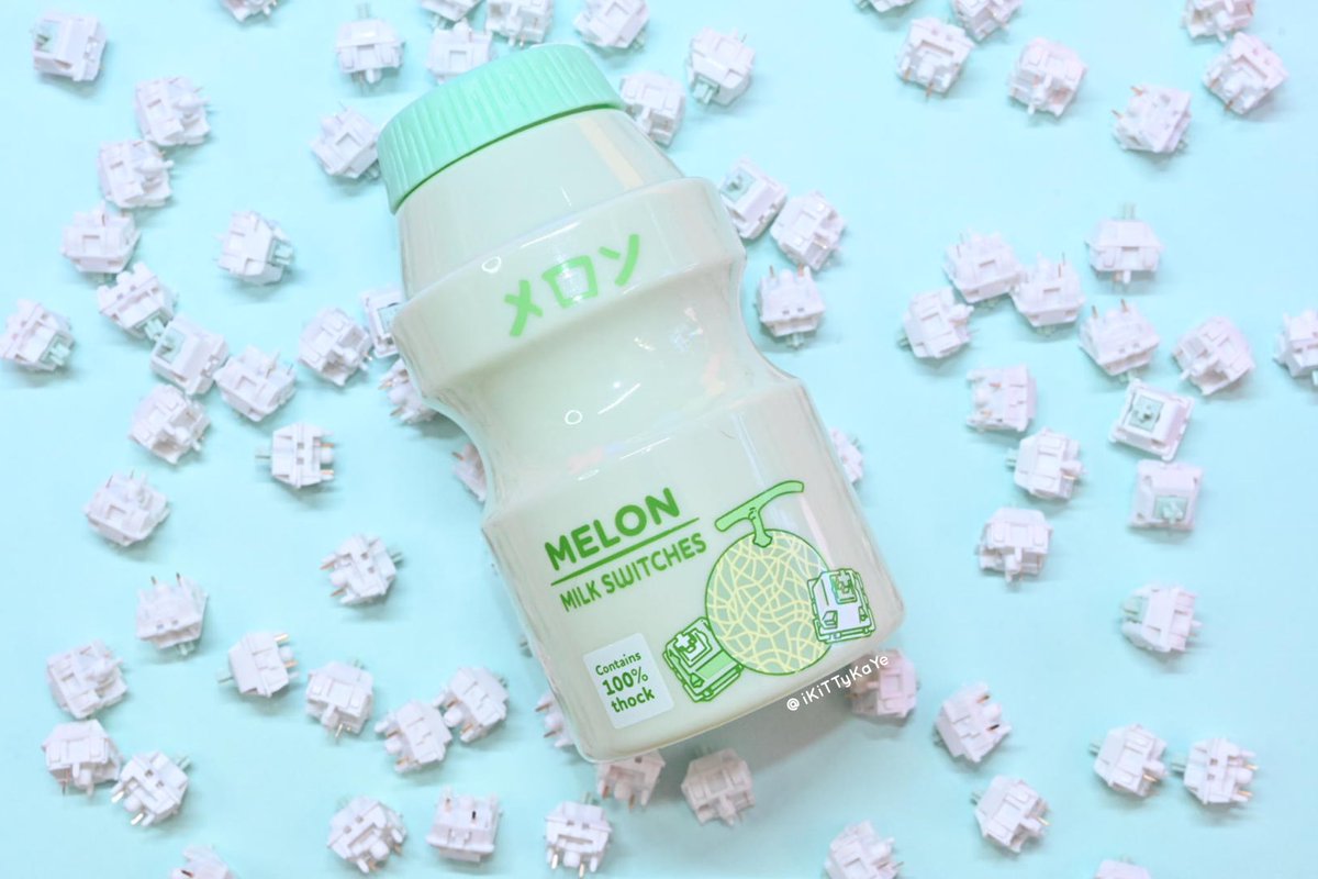 itscozykaye's tweet photo. I Love Me Some Melon Milk 💕💖💗💓💞 

#mechanicalkeyboard #keyboardbuild #keyboard #keycaps #setup #geekhack #melonmilk https://t.co/67FTOCb0Gg