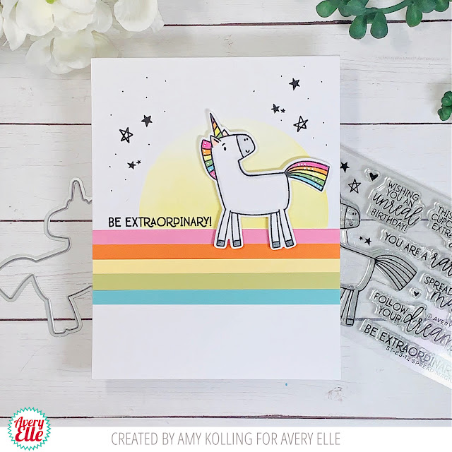 AveryElleStamps's tweet photo. We think you are extraordinary! We love this rainbow-themed card that Amy created! It is perfect for any occasion! She used our Spread Magic stamp and die set to make this card. 🌈🦄 #averyelle #averyellestamps #spreadmagic #card #stamps #greetingcard #magic #scrapbooking #craft https://t.co/BrAmyeCZ7e