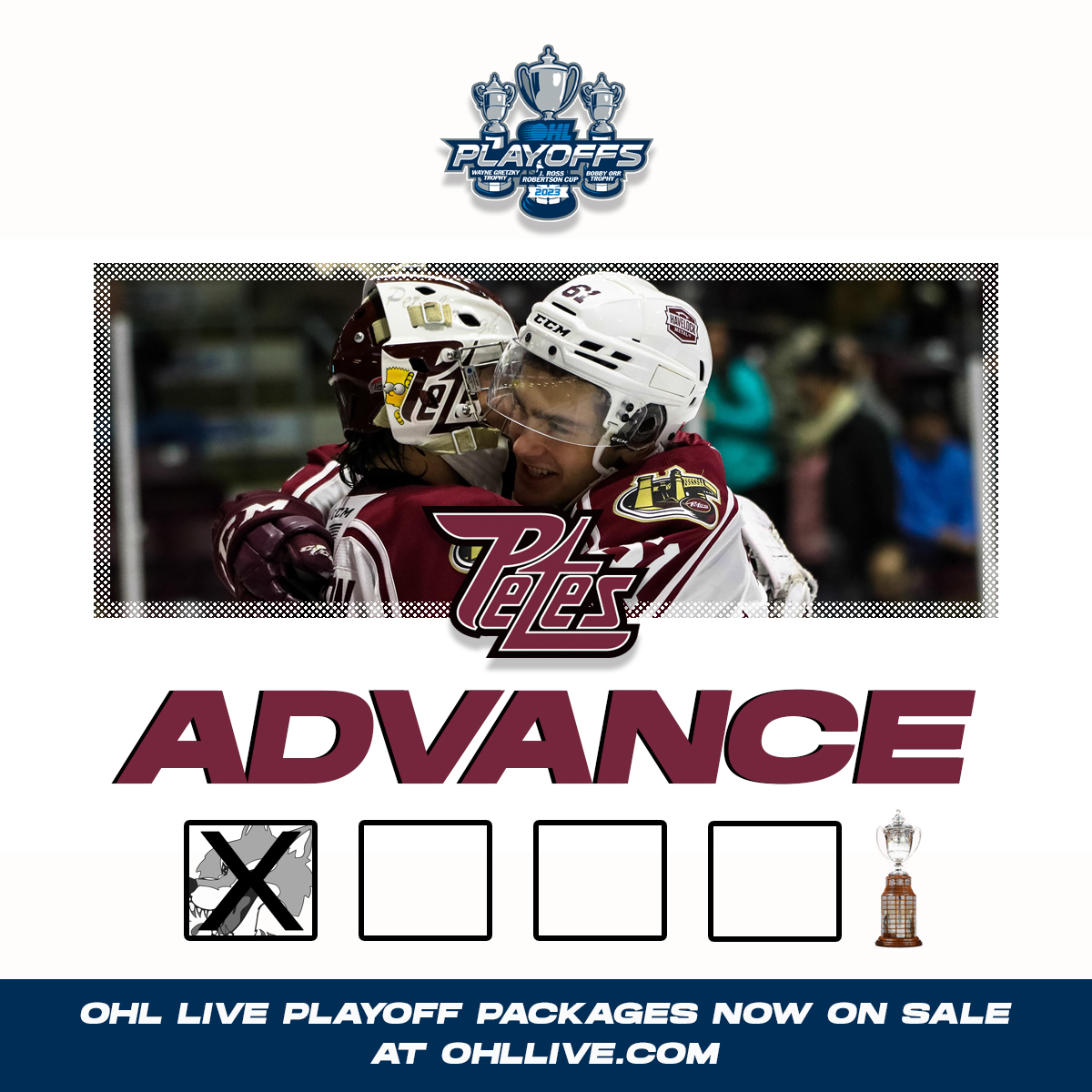 The <a href="/PetesOHLhockey/">Peterborough Petes</a> win their first #OHLPlayoffs series since 2017! #PBOvsSBY