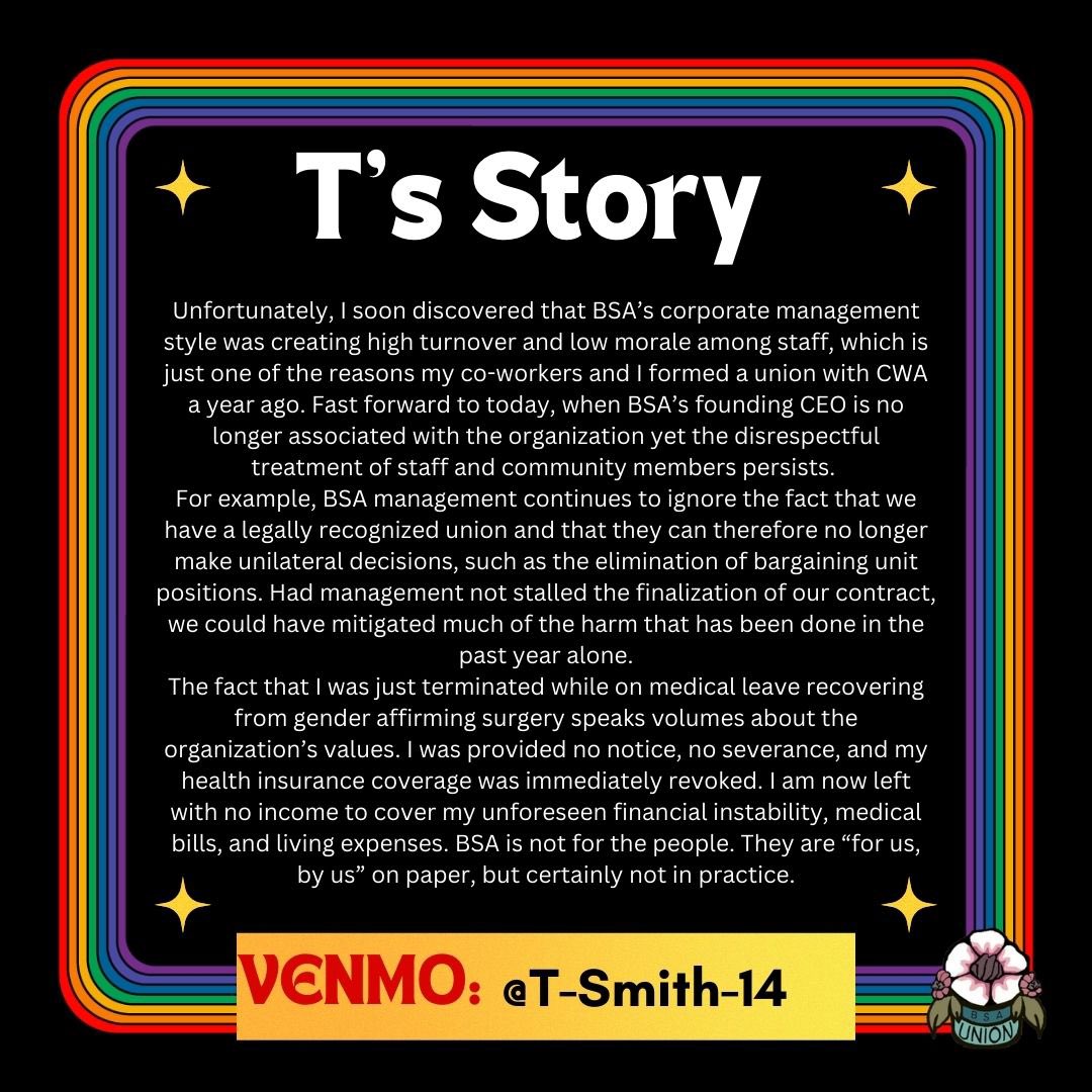 Brave Space Alliance Workers’ Union tweet media