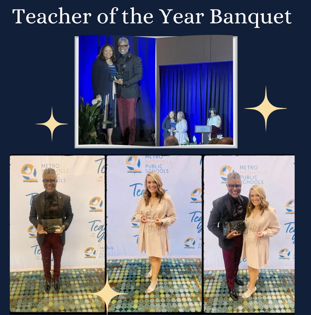 roseparktitans's tweet photo. Teacher of the Year Banquet! Congratulations to Dr. Vasser for winning Middle School Principal of the Year and Ms. Ford for winning teacher of the year for Rose Park! https://t.co/kLhQ4ISo31