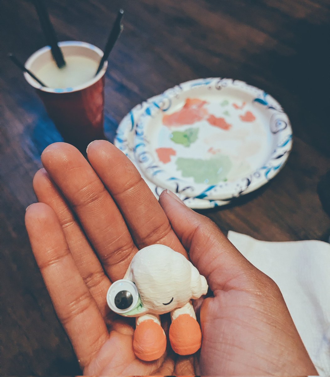 shainaashonte's tweet photo. made a marcel the shell i'm crying https://t.co/TAwqEeg1mY