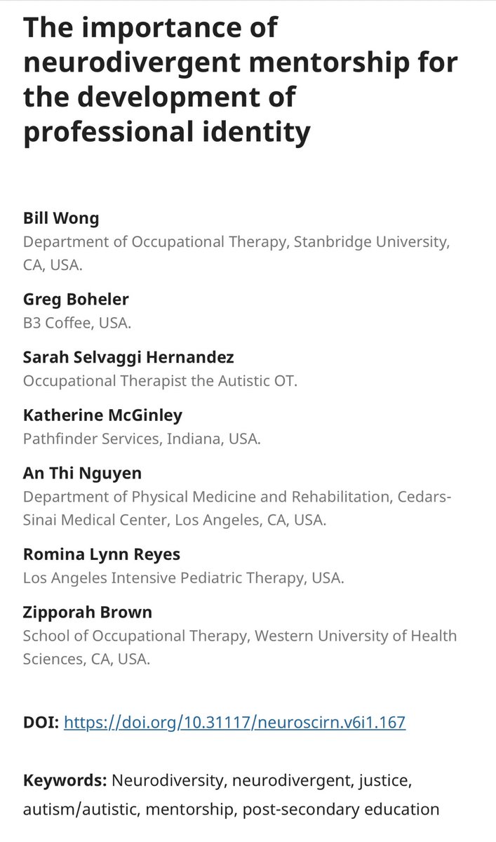 BillWongOT's tweet photo. E is for evidence-based practice. #abcsofot #otmonth
Glad to contribute something to peer-reviewed journals as an author. https://t.co/fX2EJNAbHj