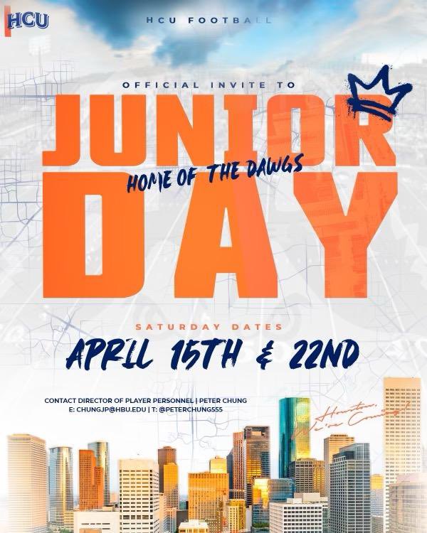 Thank you <a href="/HCUFootball/">HCU Football</a> for the invite @PeterChung555 <a href="/CoachMooring/">Coach Issac Mooring</a>