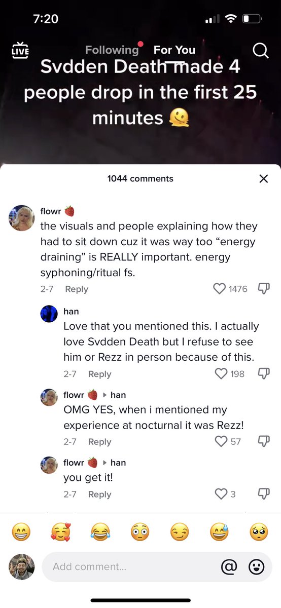 robbydthe3rd's tweet photo. People on tiktok are convinced @svddendeath is making people pass out with scary devil visuals 😭😭💀 https://t.co/DsNpCMUb2c