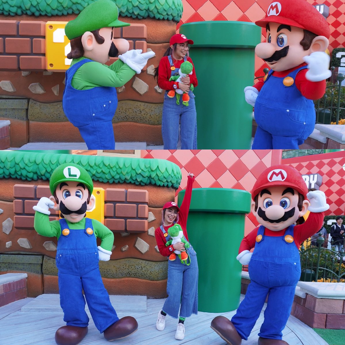 me vale verga que sean botargas, conocí a Mario y a Luigi 💗