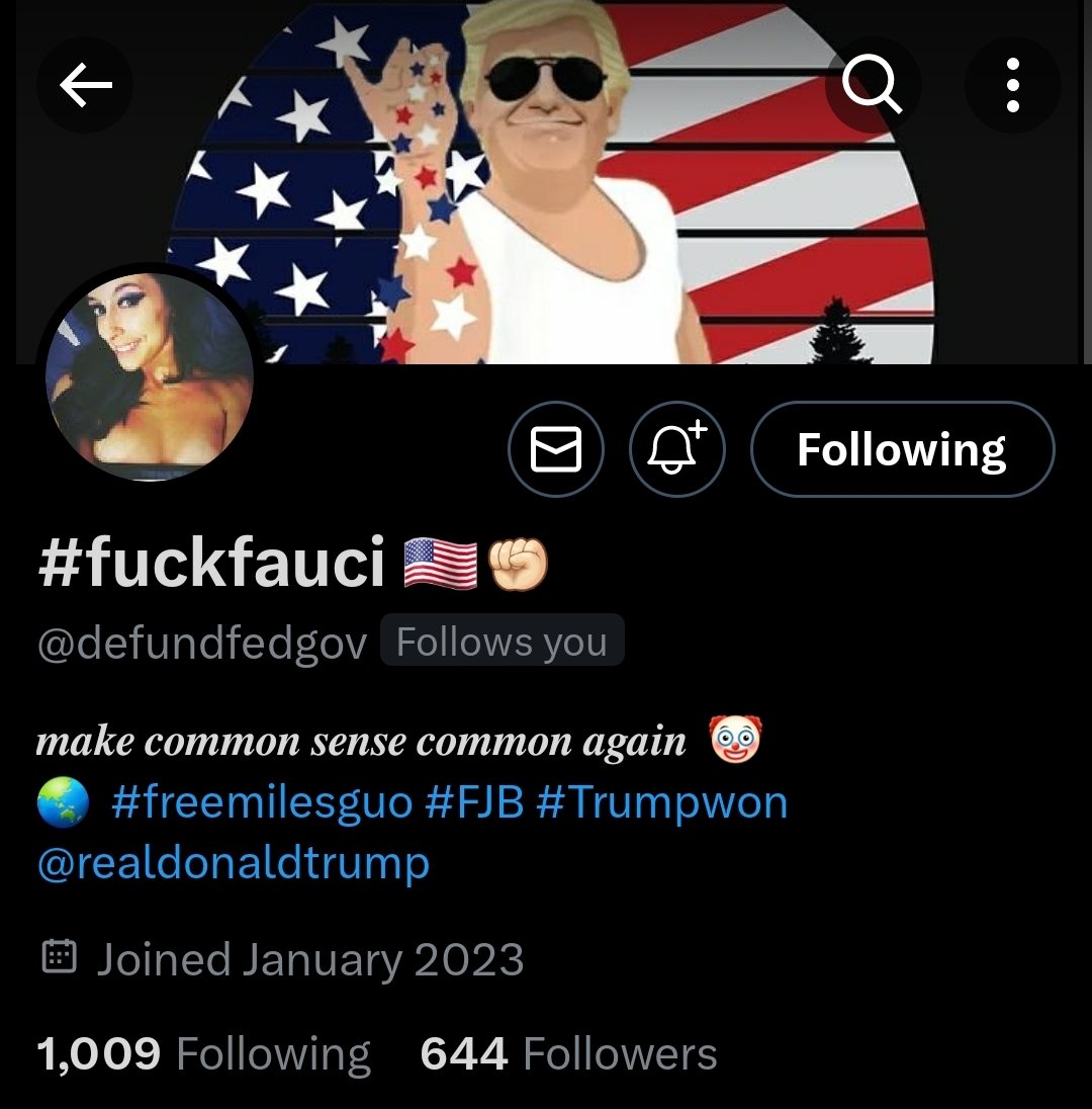 Patriot Follow!!!!

Please give this Patriot a follow.  Shes looking to connect with more like minded Patriots!! 😎👊🇺🇸😉💥

                👇💥👇💥👇💥👇
👉👊🇺🇸 <a href="/defundfedgov/">fireallthepedos</a> 🇺🇸👊👈
                 👆💥👆💥👆💥👆