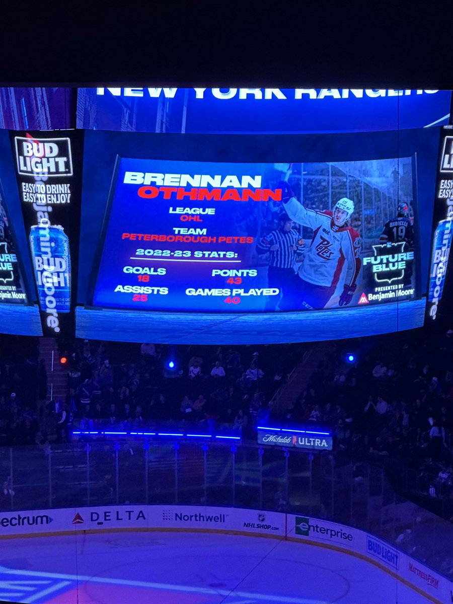 Peterborough Volkswagen (@peterboroughvw) on Twitter photo Congrats to the <a href="/PetesOHLhockey/">Peterborough Petes</a> on the first round sweep! 🧹 3 to go!
Nice to see an Othmann shoutout at Madison Square Garden tonight! Congrats to the <a href="/PetesOHLhockey/">Peterborough Petes</a> on the first round sweep! 🧹 3 to go!
Nice to see an Othmann shoutout at Madison Square Garden tonight!