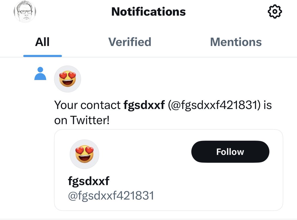 I get these all the time now.  Mr. fgsdxxf is not known to me