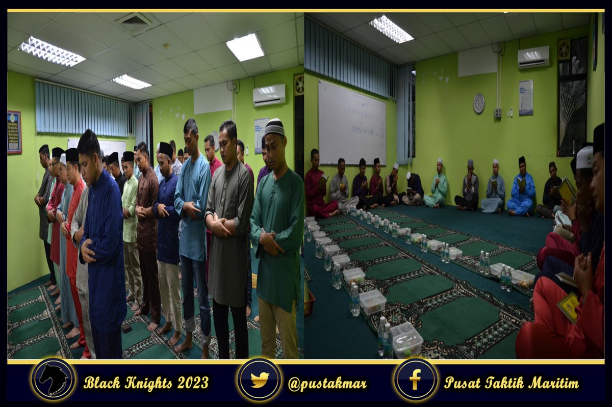 puspedtldm's tweet photo. "May this Ramadan be time of reflection and renewal for you". 

Majlis Berbuka Puasa Warga dan Solat Maghrib berjemaah telah diadakan bertujuan untuk mengeratkan silaturahim antara warga PUSTAKMAR. 

#Striveforvictory

@Cdr_Murthi
@tldm_rasmi  
@MPA_Barat https://t.co/4cyLevlmCz