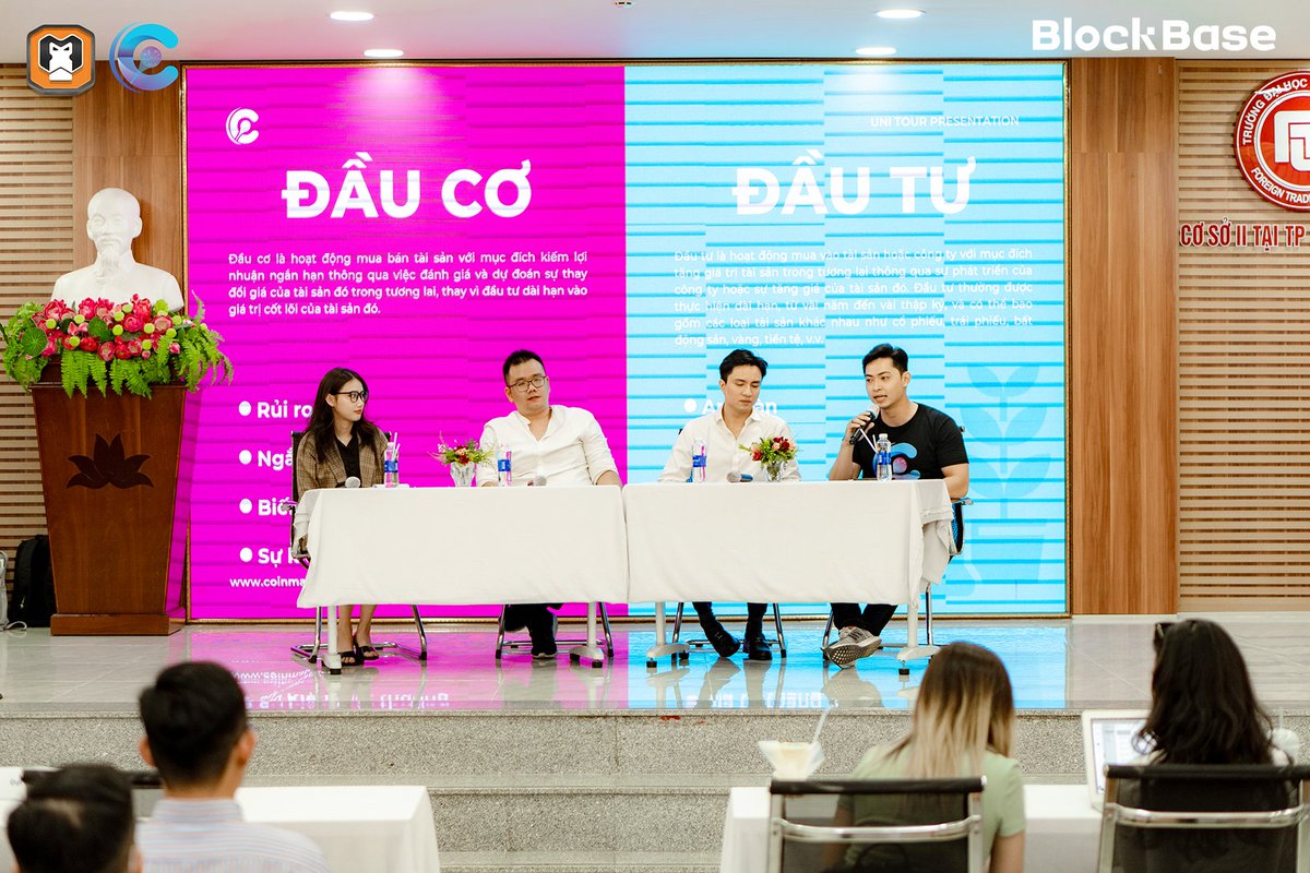 blockbaseco's tweet photo. On March 31,  Blockbase, HerondLabs, and #MMG joined #INVESTED workshop for sharing #blockchain investment opportunities at Foreign Trade University, HCMC.
#BlockBase #VentureCapital #Blockchain #Web3 #Crypto #Finance #innovations https://t.co/9l6RFViatU