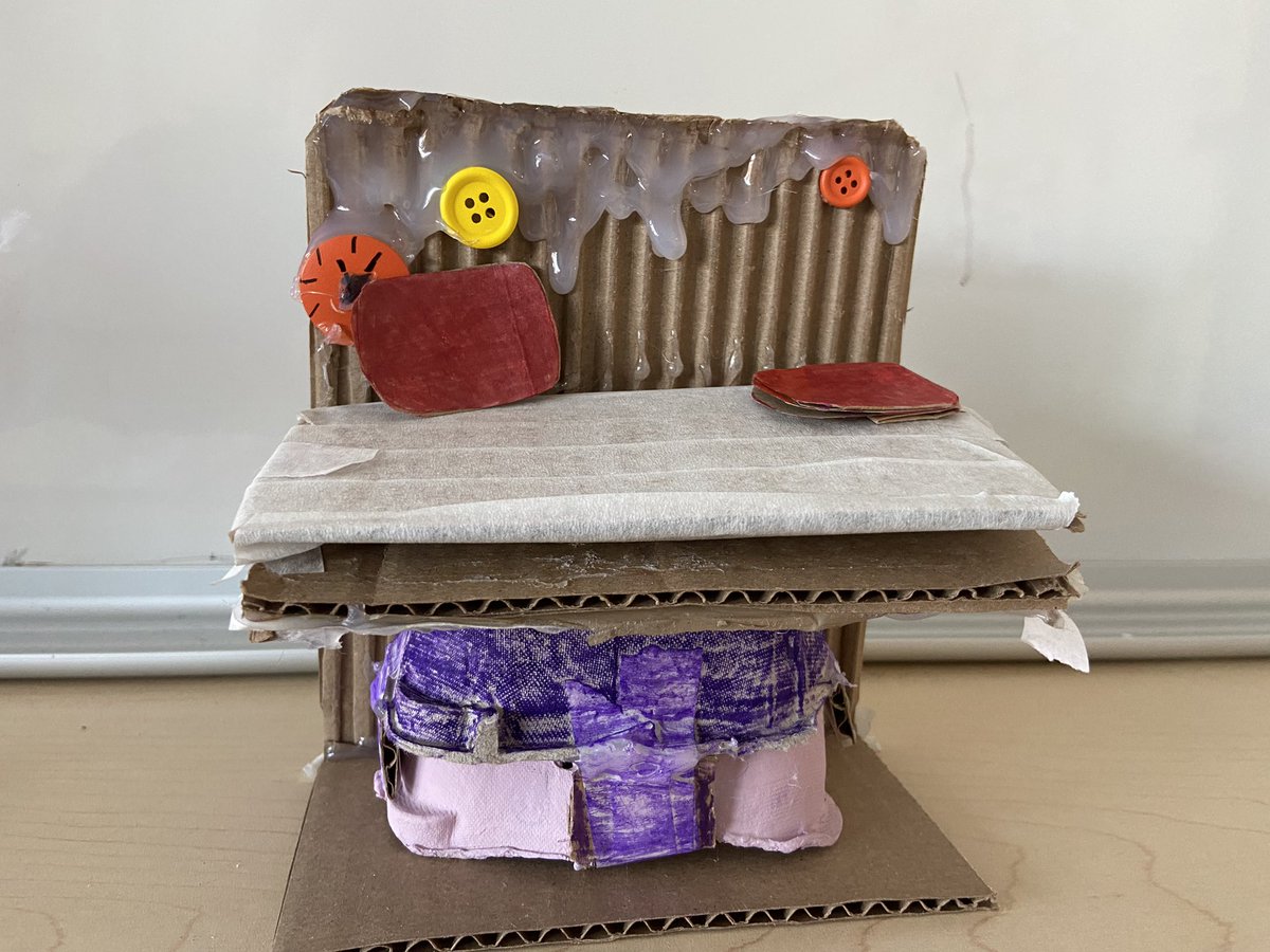 Hollowaysclass's tweet photo. STEM Challenge:  Sarah Goode, a black, female inventor created the first piece of functional furniture. The first black woman to receive a patent for her work. 8B2 used this for inspiration in our #functionalfurniture #stemchallenge @BalmoralDrivePs @PeelSchools https://t.co/lUSMYiSK1L