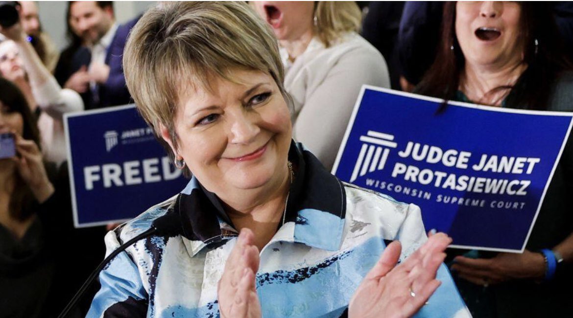 RadarResist's tweet photo. New: The GOP threaten to impeach the new Wisconsin Supreme Court justice with Super Majority in the state Senate. She won the election and the voters have spoken! This is outrageous‼️ https://t.co/6fnk9u2Gwi