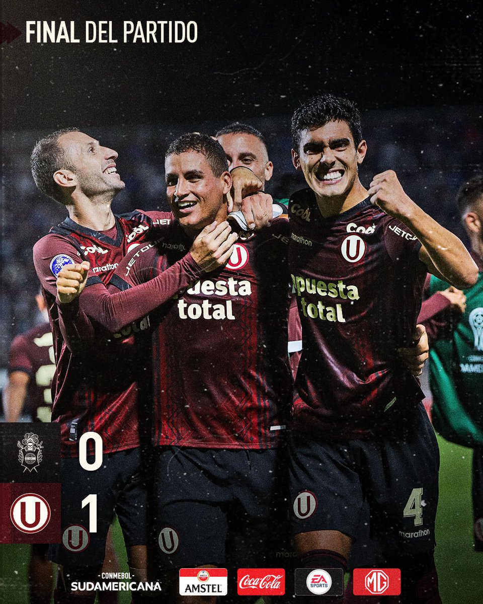 Universitario's tweet photo. 𝙂𝘼𝙉𝘼𝙈𝙊𝙊𝙊𝙊𝙊𝙊𝙊𝙎 𝙀𝙉 𝘼𝙍𝙂𝙀𝙉𝙏𝙄𝙉𝘼 💪

⚽️ @gimnasiaoficial 0-1 Universitario

#ConLaUHastaElFinal https://t.co/4E6E4MJrGZ