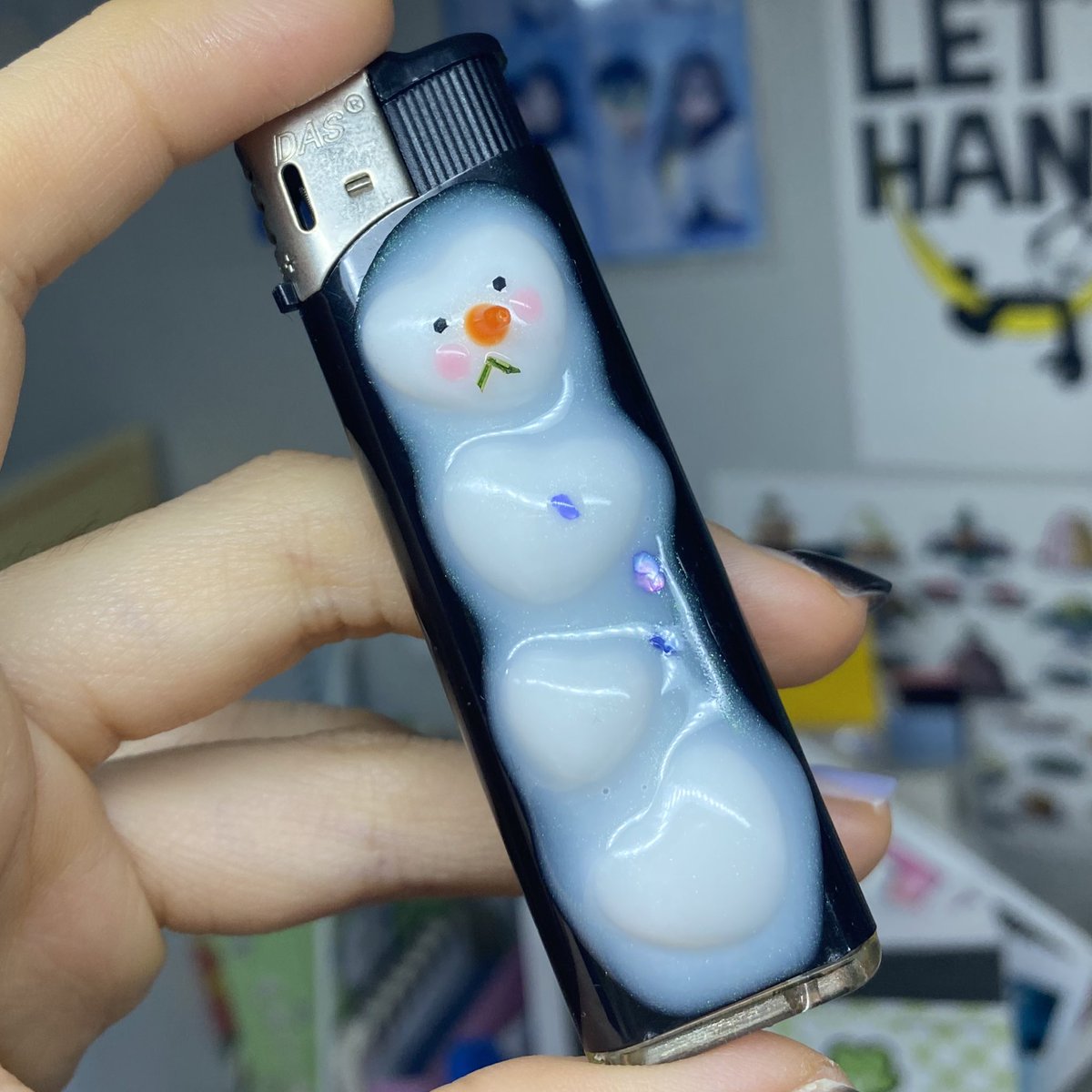 주문제작받은 녹은 눈사람라이터 🫶