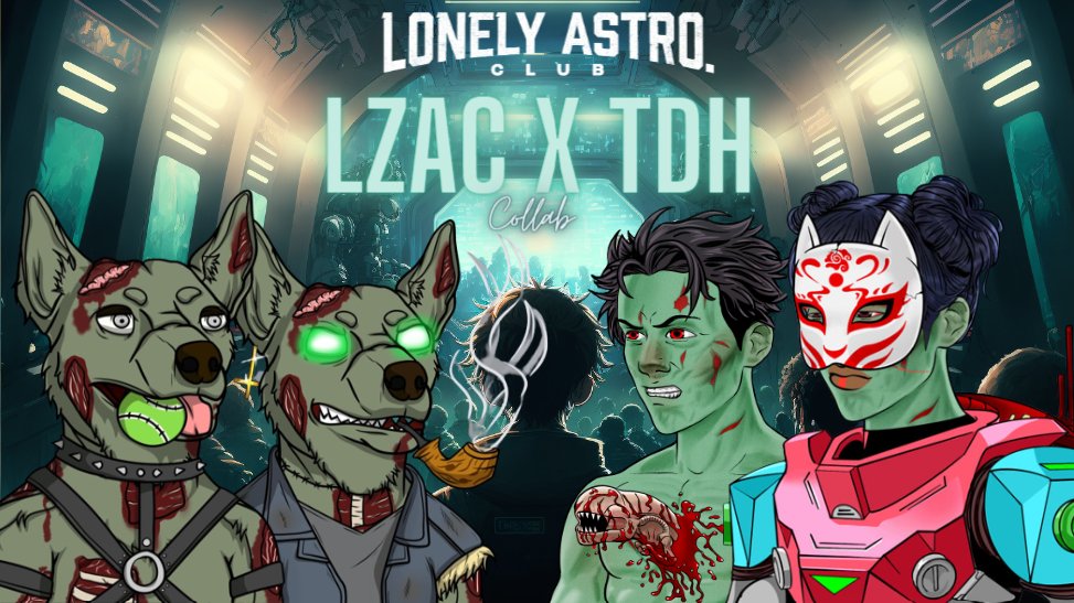 TheDogHousePack's tweet photo. The LZAC Zombies from @lonelyastro_nft are rising! 

🧟‍♀️ Giving away: 🧟

1 x Lonely Astro 
1 x The Dog House NFT

To join:

Like and retweet 
Follow @TheDogHousePack and @LACZombies  
Tag 3 frens

72 Hours, Good Luck 💯 https://t.co/rq7bncuCFd