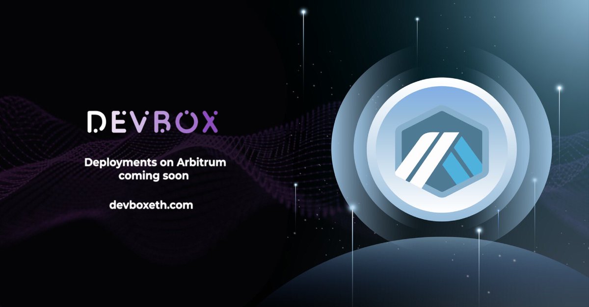 Discover how DevBox is powering developers with seamless deployment tools 🗃

Coming soon to #Arbitrum 💻

TG BOT: t.me/devboxdeploybot
dApp: devboxdeploy.app

Open The Box: T.ME/DevBoxPortal