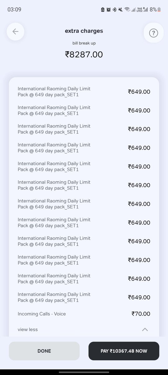 tFitAlpha's tweet photo. @airtelindia Why so generously add the plan to subscription without me opting for it ?

Please care to explain this extortion? https://t.co/3FHWlFpNgg