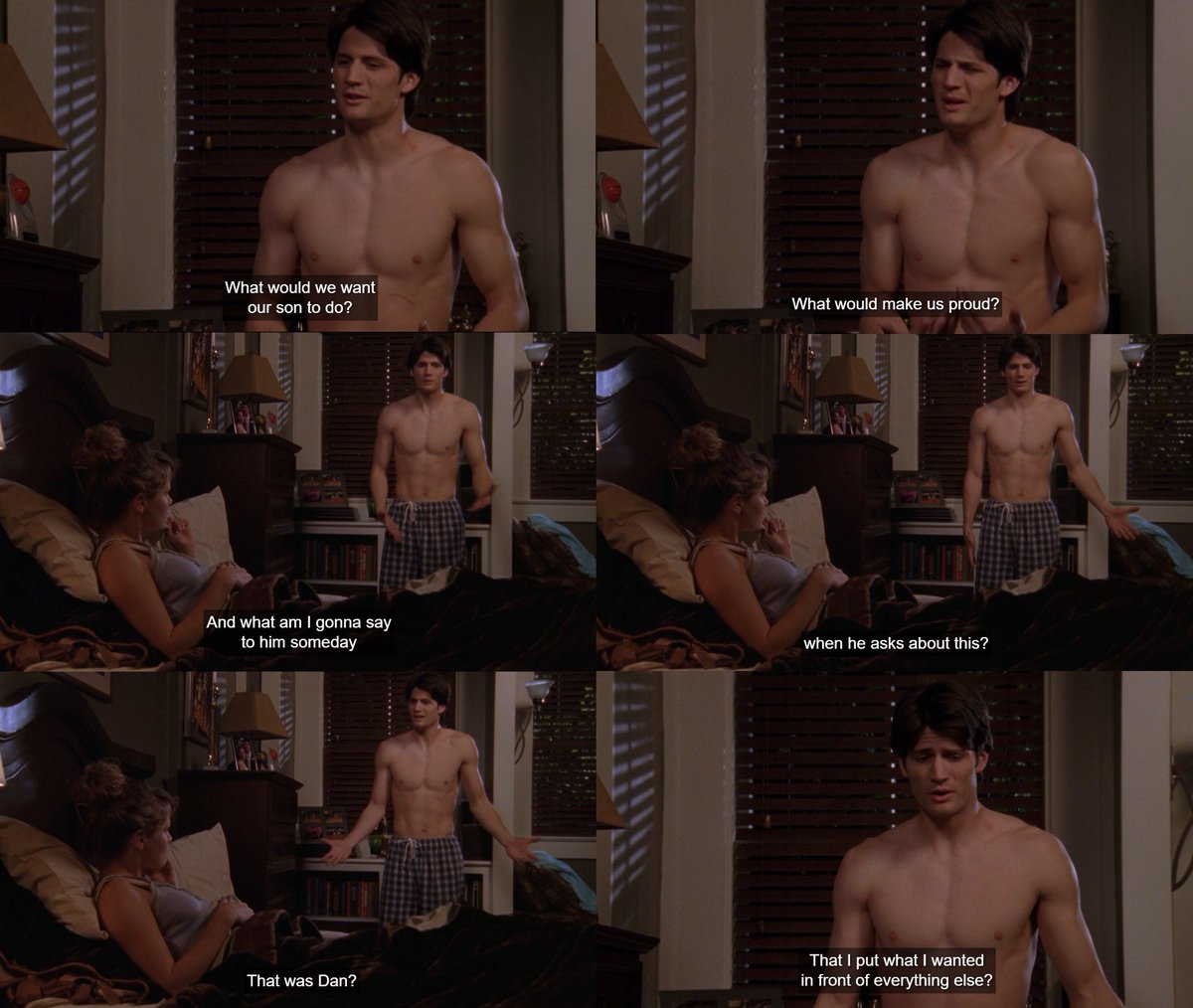 pacepeterlawyer's tweet photo. Favorite moments from 4x18-5x02
1. Nathan's integrity is just.... I have no words. He's come so far as a person since the pilot.
2. LOL The Jamie/Skills scene
#OneTreeHill #naley #haleyjamesscott #nathanscott #skillstaylor #jamiescott https://t.co/GBXooBTWNF
