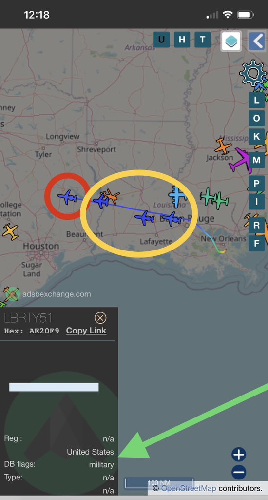 rattletrap1776's tweet photo. This convoy today was awesome… I’ve seen these a few times. 

They fly with no registration information because that’s cool with Air Traffic Control and FAA on a normal basis… 🤣 #NOT Cause they’re under an Operation 🕶️ 

They roll together with Call Signs: Liberty 😎🇺🇸 https://t.co/4gUV5buFu6