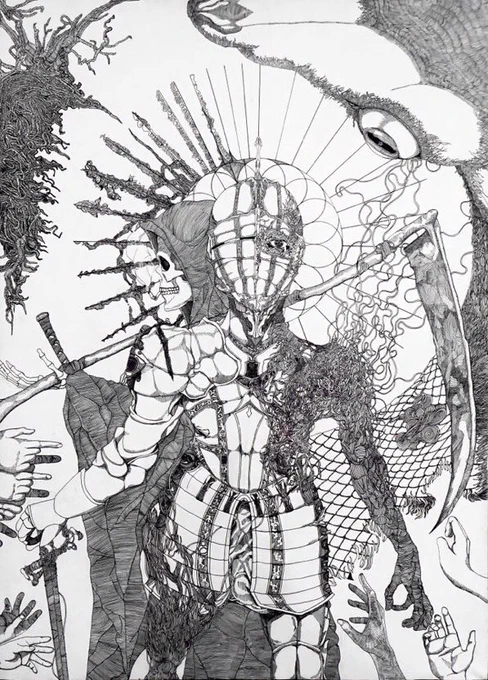 #これでフォロワーさん増えました 
最初期のペン画を奮闘していた頃はコレ!! 