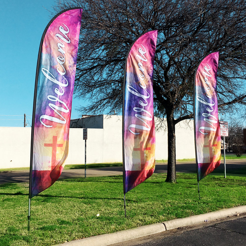 Church_Banners's tweet photo. Let your guests know they've found the right place this #Easter!

The bright colors, movement in the breeze, and the 14-foot tall frame are sure to catch attention and create excitement for your Easter guests!

Save 10% with code 10CBFLAGS: https://t.co/AWQuBVw0Ta https://t.co/xLyeUlqtcw