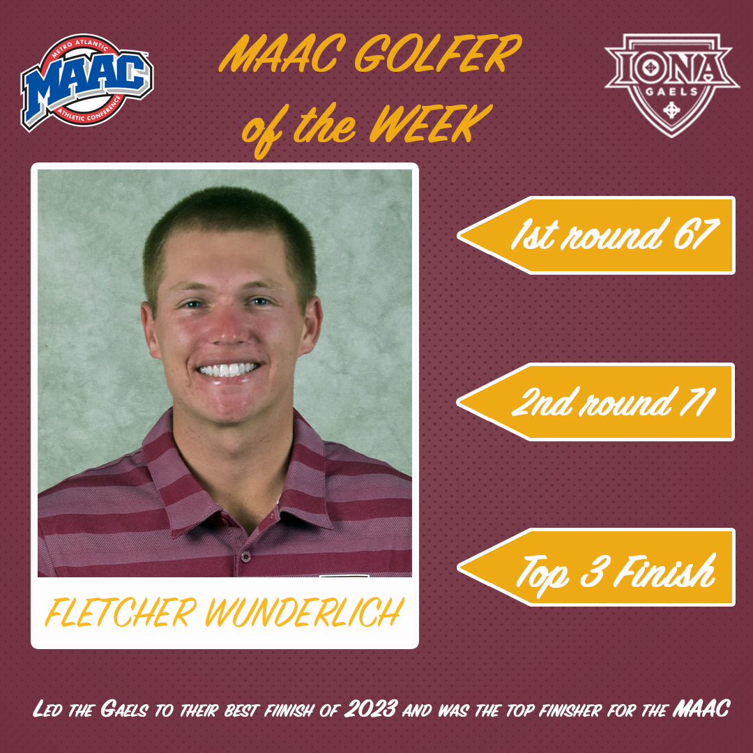 MAAC GOLFER OF THE WEEK!

#GaelNation | #MAACGolf