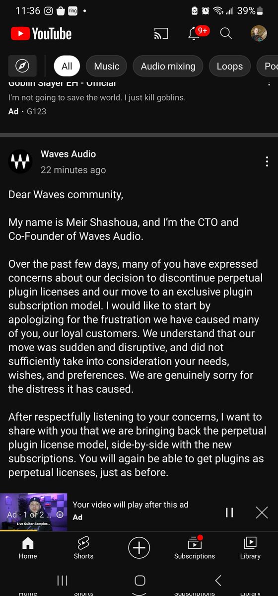 djsiyamoon's tweet image. #Wavesplugins #WavesCreativeAccess #perpetuallicences
Thank you waves for at least listening 👀