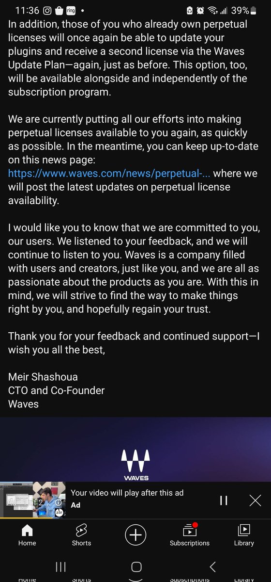 djsiyamoon's tweet image. #Wavesplugins #WavesCreativeAccess #perpetuallicences
Thank you waves for at least listening 👀