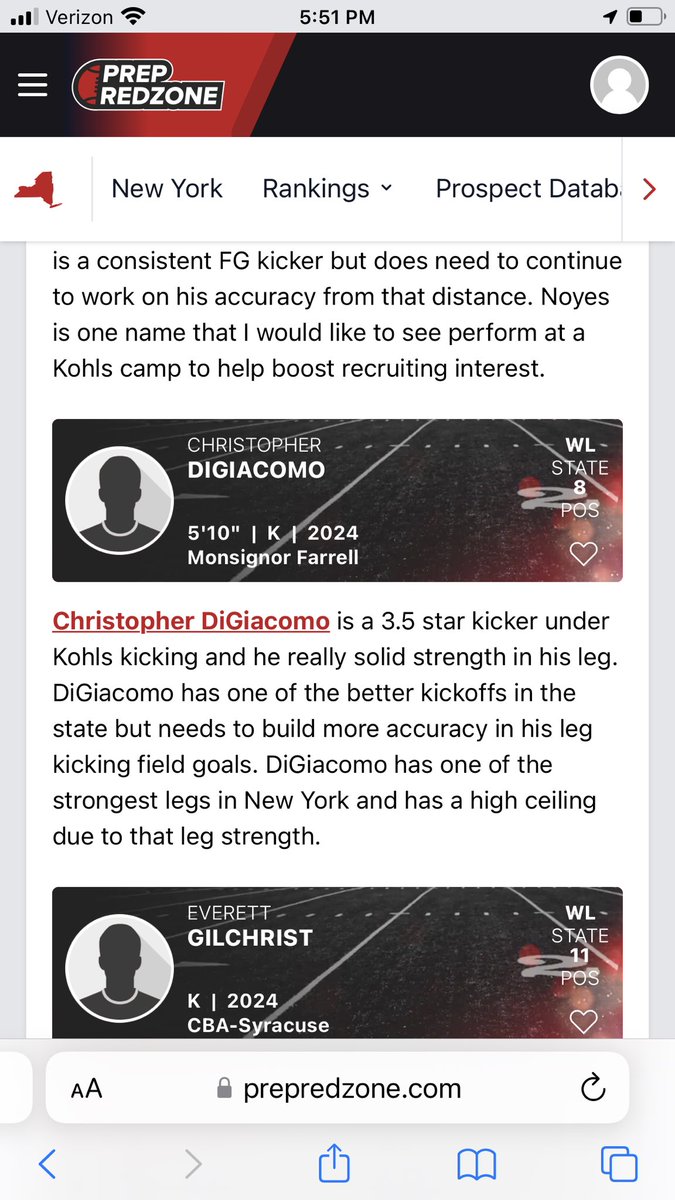 CoachParnese66's tweet photo. ⁦@cdigiacomo02⁩ is primed for a special year!! ⁦@MsgrFarrellFB⁩ ⁦@PrepRedzoneNY⁩ #ROARin20s #VirFidelis https://t.co/S1cmd6pxZi