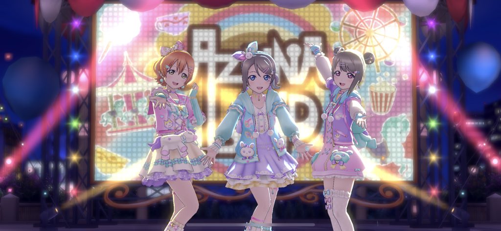 pikamomopika's tweet photo. ゆめかわ衣装(*ˊ˘ˋ*)全員かわいすぎる♡ #スクスタベストショット https://t.co/zNo6eHg9JE