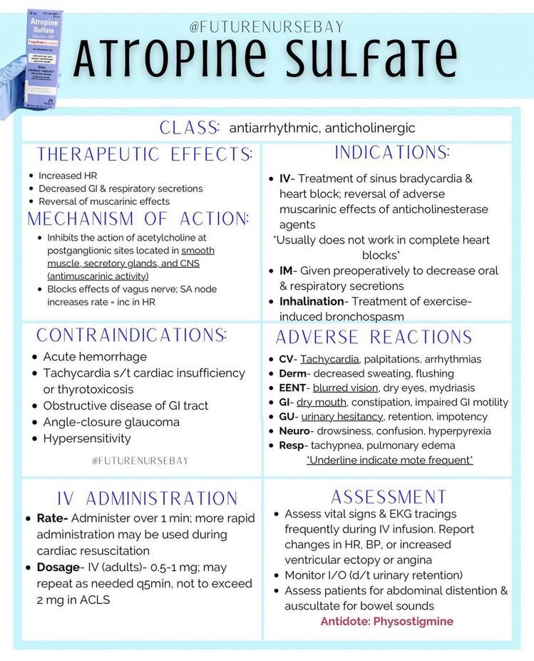 AbdulelahNurse's tweet photo. #التمريض Atropine Sulfate https://t.co/RRrprnWFTk