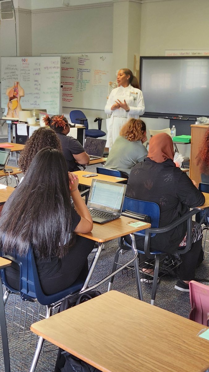HPC CTE (@hpccte) on Twitter photo Nurse Practitioner Martina Ratliff of Atrium Health share information about opportunities in health care with Health Science class at HPC.
<a href="/GCSchoolsNC/">Guilford Co. Schools</a> <a href="/HPCHighSchool/">High Point Central</a> <a href="/hettenm/">Mike Hettenbach</a> <a href="/Super_GCS/">Dr. Whitney Oakley</a> #bisonpride Nurse Practitioner Martina Ratliff of Atrium Health share information about opportunities in health care with Health Science class at HPC.
<a href="/GCSchoolsNC/">Guilford Co. Schools</a> <a href="/HPCHighSchool/">High Point Central</a> <a href="/hettenm/">Mike Hettenbach</a> <a href="/Super_GCS/">Dr. Whitney Oakley</a> #bisonpride