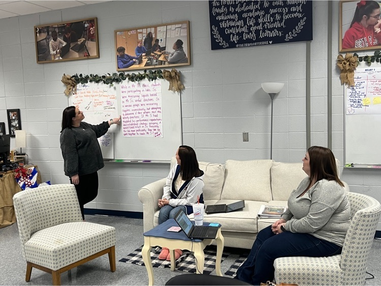 NDHSGriffins's tweet photo. The NDHS Master Teachers recently attended the NIET National Conference and today redelivered to the team.  The team is working on improving feedback by developing a learner approach to supporting teachers.  We look forward to practicing this conversation over the next few weeks. https://t.co/kQcWgIpEnp