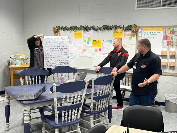 NDHSGriffins's tweet photo. The NDHS Master Teachers recently attended the NIET National Conference and today redelivered to the team.  The team is working on improving feedback by developing a learner approach to supporting teachers.  We look forward to practicing this conversation over the next few weeks. https://t.co/kQcWgIpEnp
