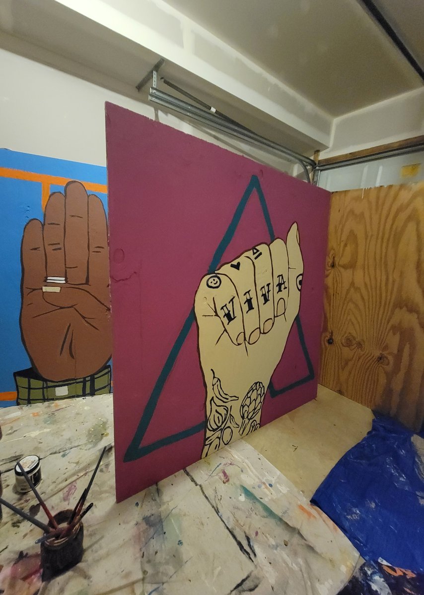 dc_fundacion's tweet photo. Work in progress! Here's a little preview of Sonia Jones' mural that will be located at the 11th Street Bridge Park's Baby Bloomers Farm at the National Children's Center. We can't wait to see it come to life! @dcbridgepark
#mural #dcward8 #publicart #nothingaboutuswithoutus https://t.co/NWI4omLhIm