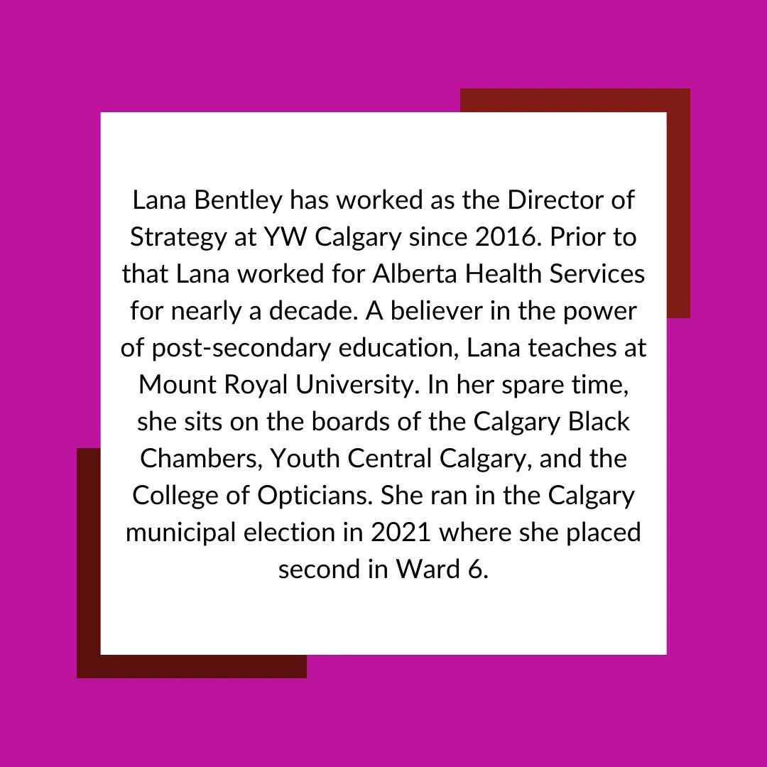 askheryyc's tweet photo. Meet @LanaBentleyYYC, our 2nd panelist for 'In Her Words'! Hear from Lana and other Black women in Canadian politics at our event - tickets are available at https://t.co/opbWoVXqPz @blackvotecanada #AskHer #OBVC #YYCCC #WomeninLeadership #WomeninPolitics #RepresentationMatters https://t.co/C2xJpyspyg