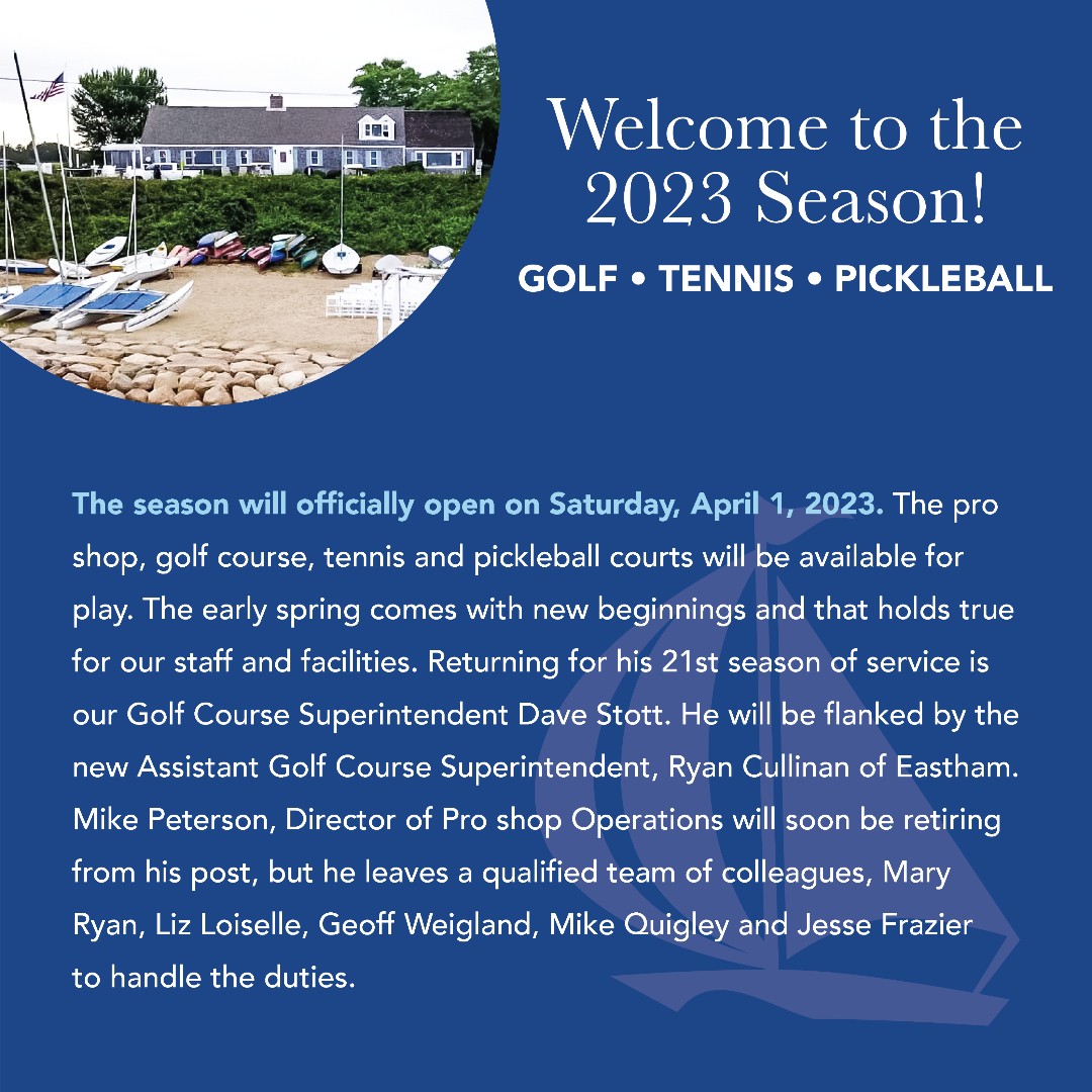 ChequessettClub's tweet image. 2023 Chequessett Club Spring Welcome Letter!
Chequessettclub.com
-
#chequessettclub #capecodtimes #countryclub #golf #pickleball #tennis #capeinsta #igreel #capecod #capetown #golfcapecod #ChequessettGolf #Membership #Spring