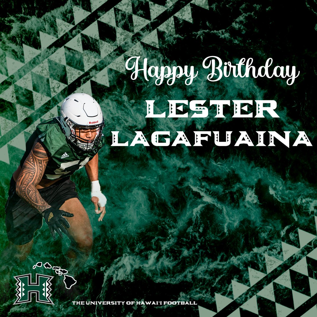UH_FBRecruits's tweet photo. Please join The Braddahhood in wishing Lester Lagafuaina a very happy birthday today!

#BRADDAHHOOD https://t.co/GQqdEVSc8Q