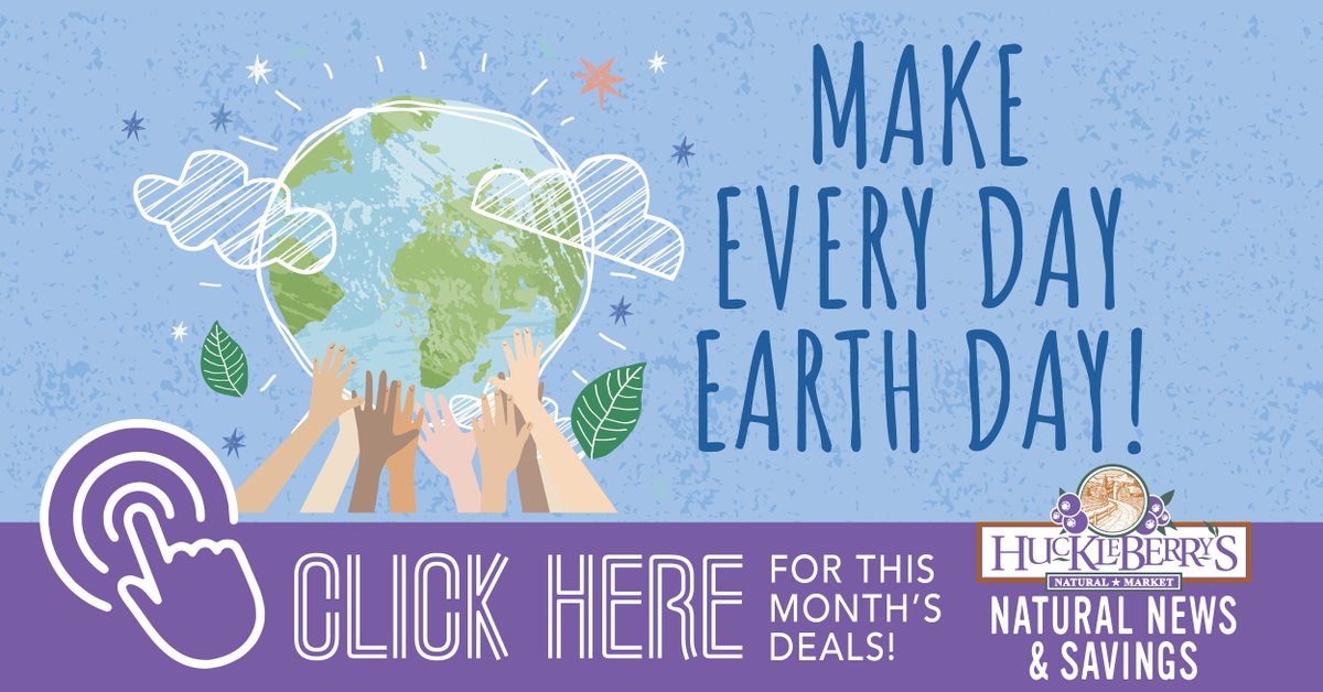 hucksmarket's tweet photo. Download Huckleberry's Natural News &amp; Savings digital flyer to keep up to date on our month-long deals! Let's celebrate Earth Month by supporting sustainable, climate-friendly food &amp; beverages! 🌏💜
https://t.co/SbEsdMzK74 https://t.co/Zs5a7Wlyq1