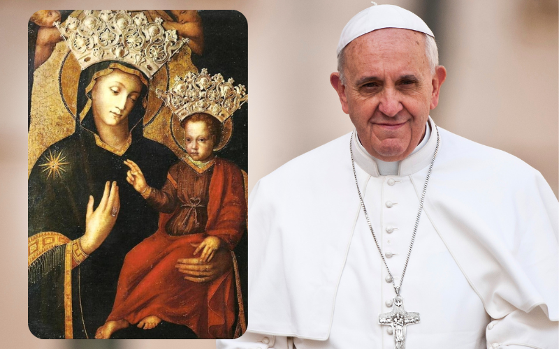 Church_POP's tweet image. Prayer for Pope Francis to Our Lady, Help of the Sick 

O Mary, you shine continuously on our journey
as a sign of salvation and hope.
We entrust Pope Francis to you, Health of the Sick.
At the foot of the cross, you participated in Jesus’ pain with bit.ly/42SvZ9S…